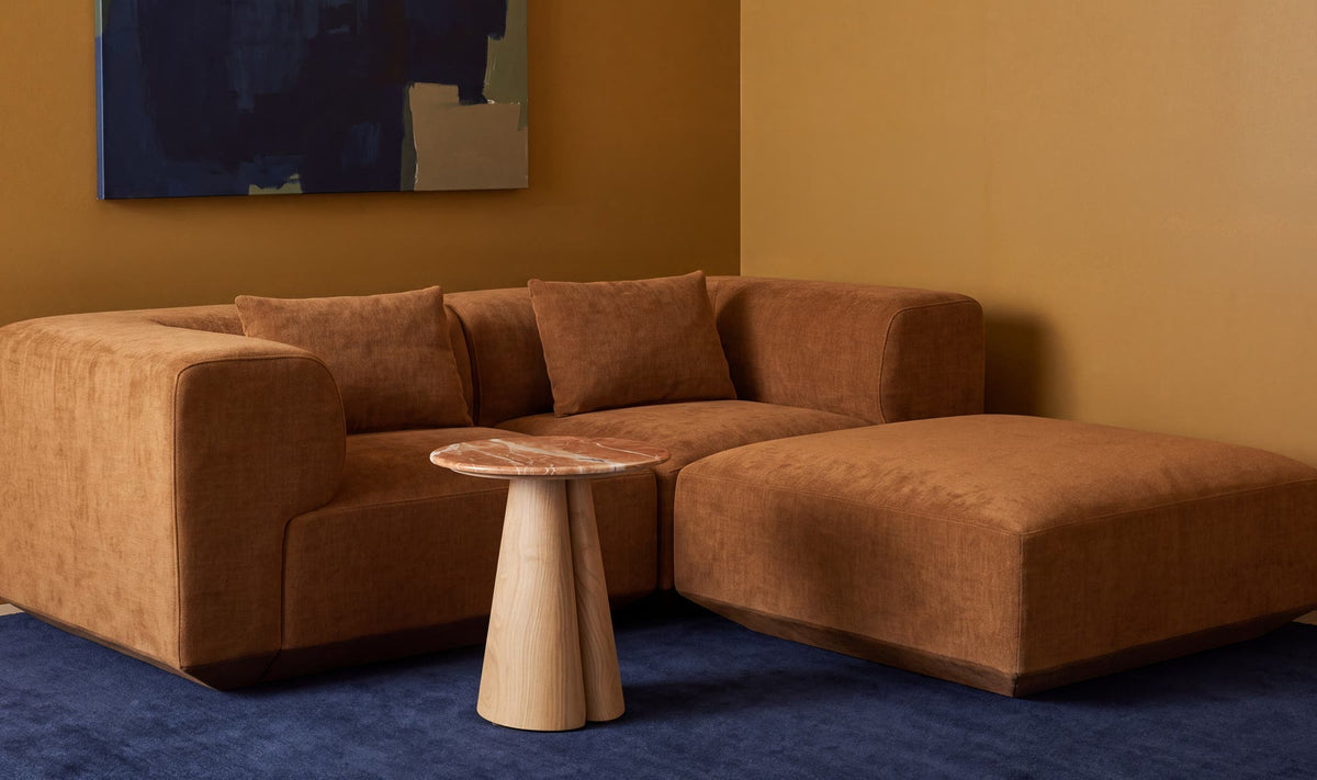 Goodwin Nook Modular Sectional Cognac by Moe's Home Collection - view 3