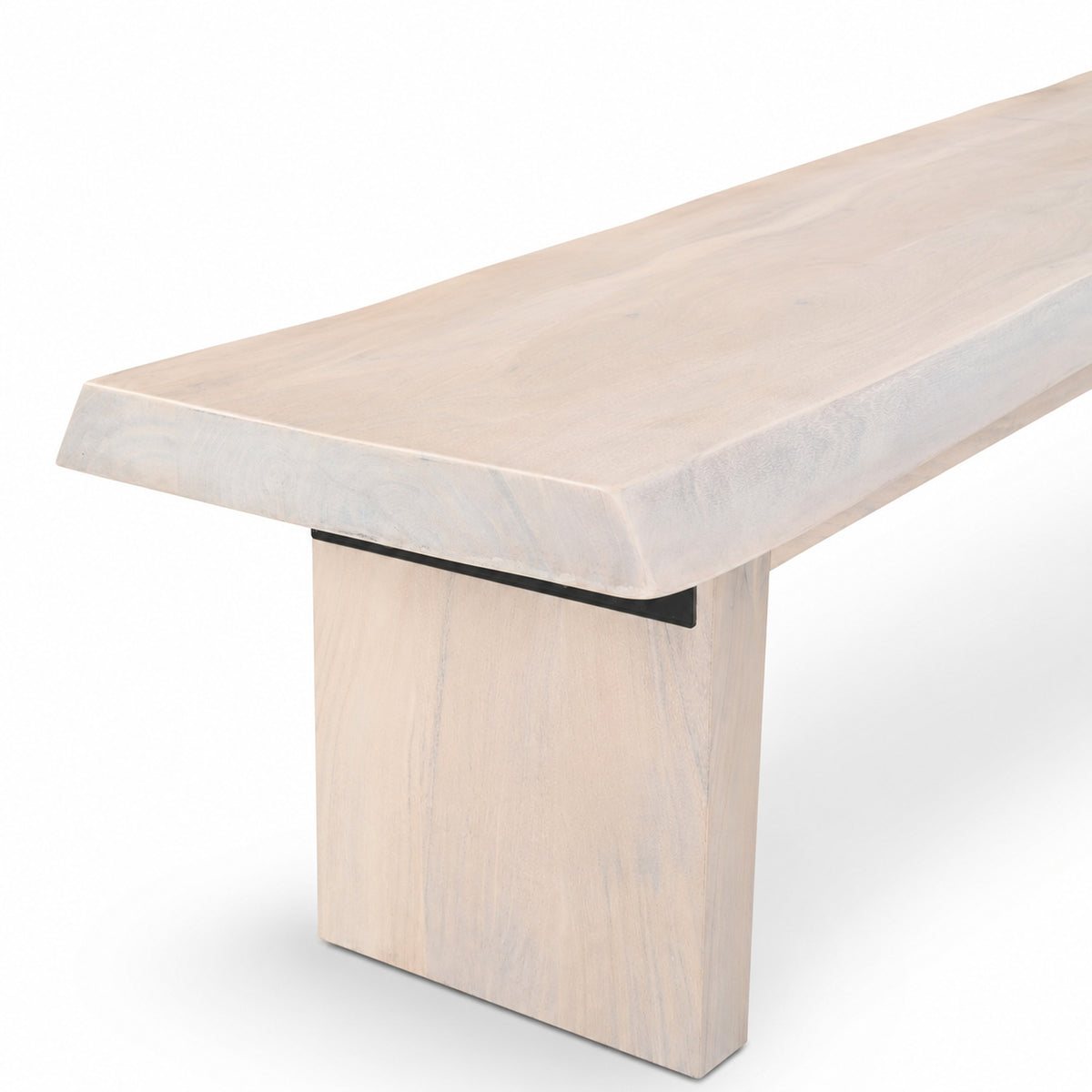 Brooks Bench 102" - White Wash Frame by Urbia - detail 6