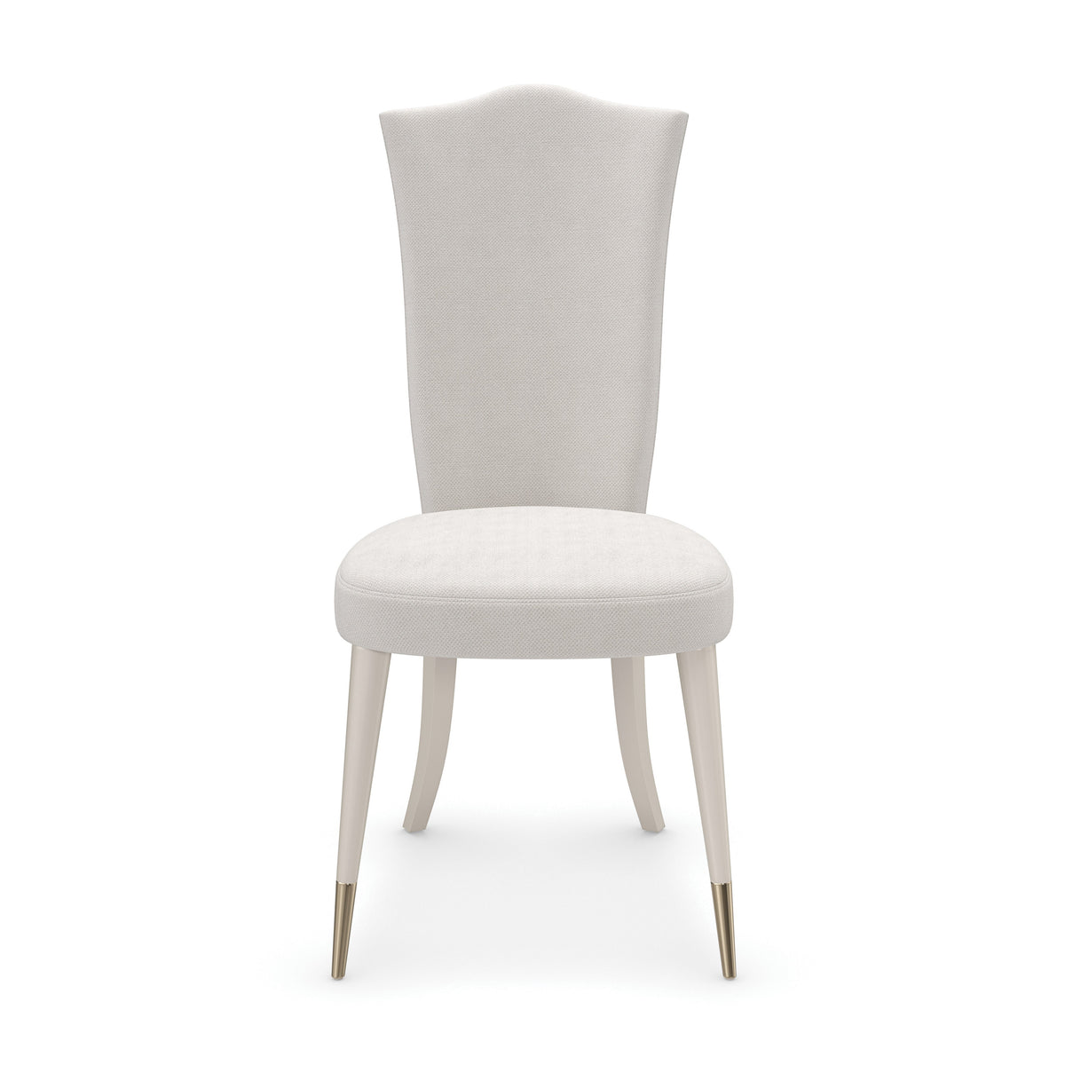 Cherub Side Chair Matte Pearl 19.50" by Caracole