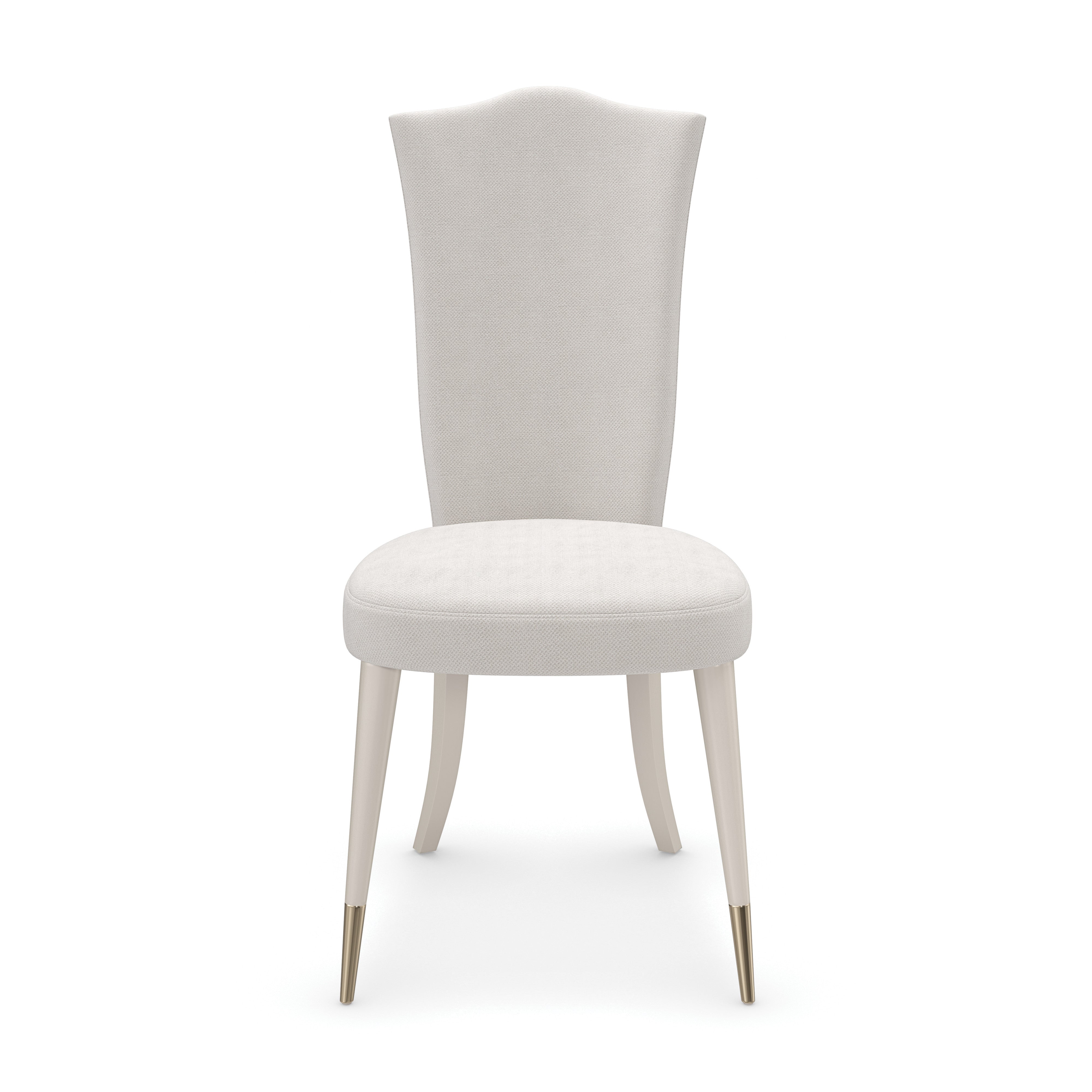Cherub Side Chair Matte Pearl 19.50" by Caracole