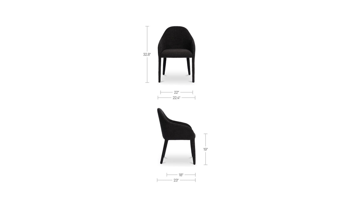 Meyers Dining Chair Black by Moe's Home Collection - view 13