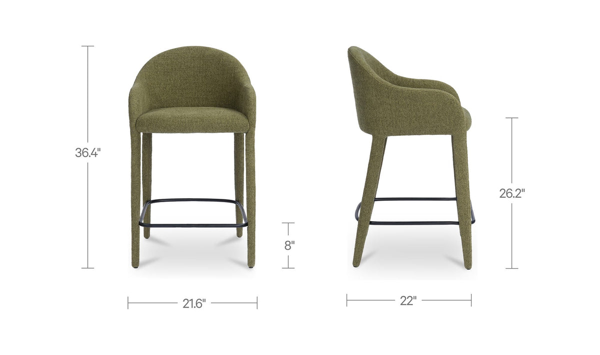 Meyers Counter Stool Green by Moe's Home Collection - view 13