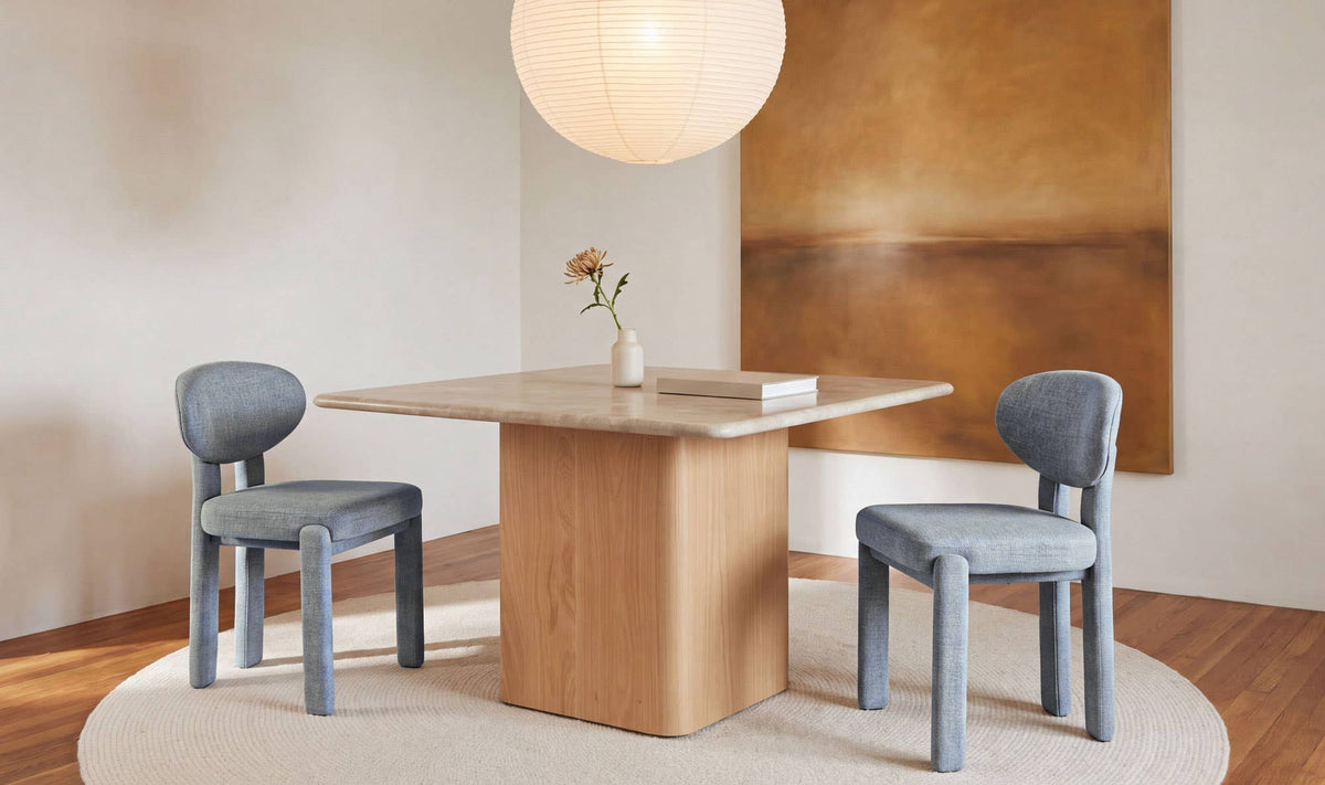 Sable Dining Chair Light Blue-Set of Two by Moe's Home Collection - view 3