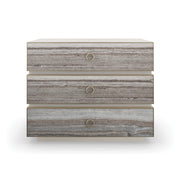 Bedrock Nightstand Almond Milk 34" by Caracole