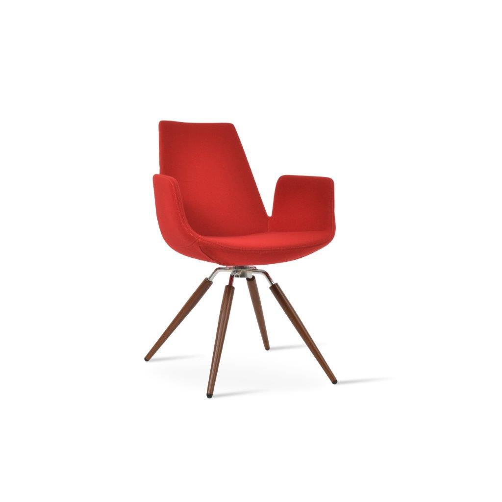 Eiffel Carrot Swivel Armchair