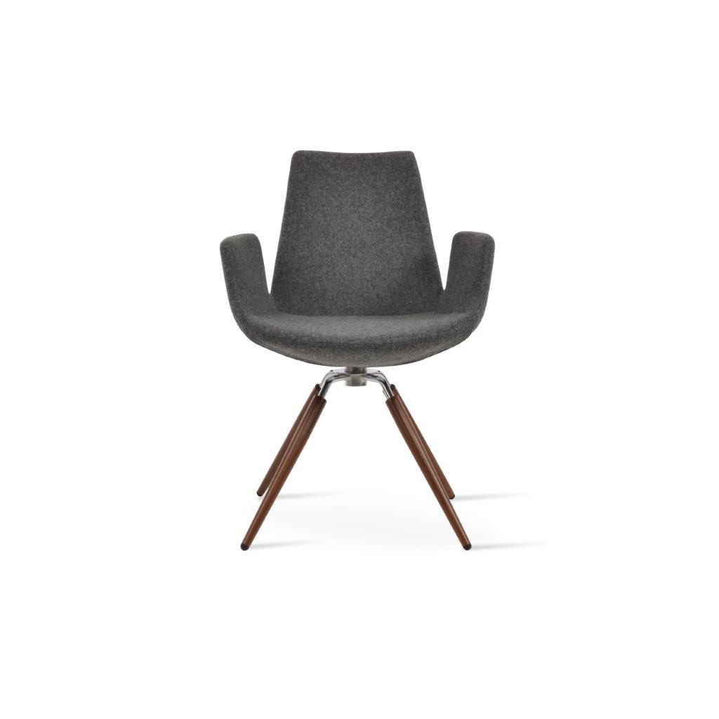 Eiffel Carrot Swivel Armchair