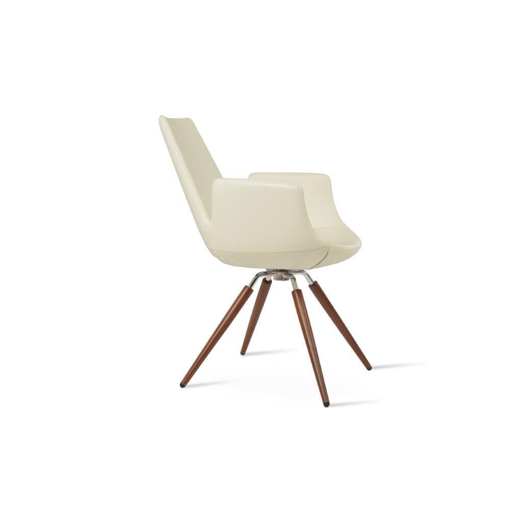 Eiffel Carrot Swivel Armchair