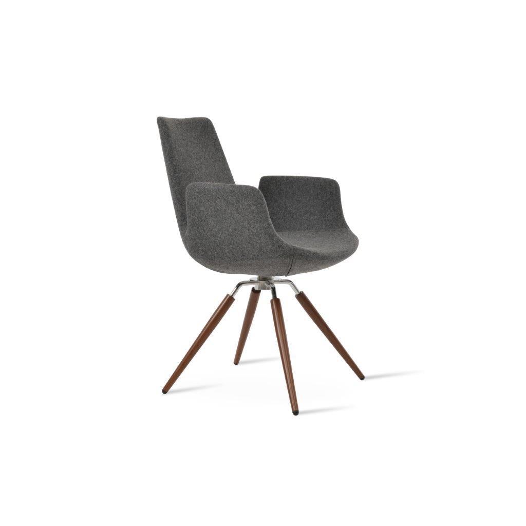 Eiffel Carrot Swivel Armchair