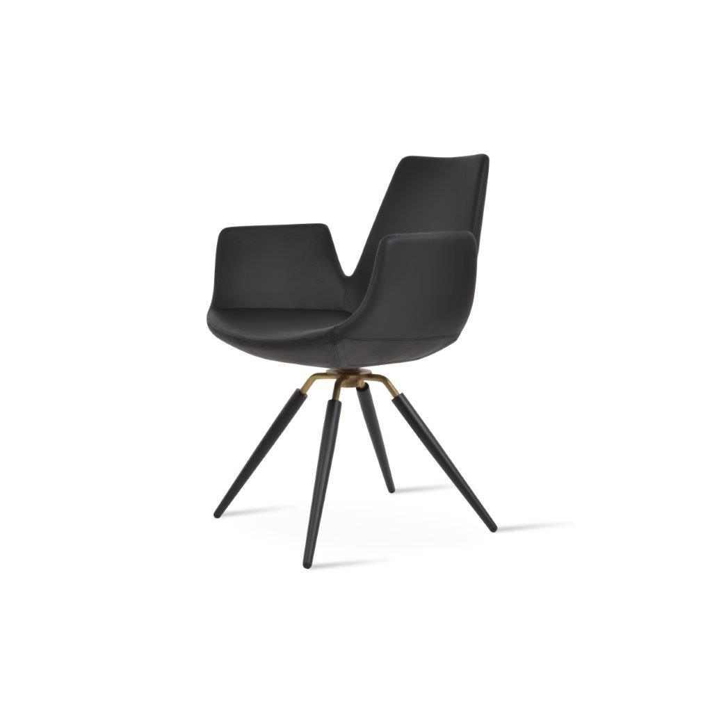 Eiffel Carrot Swivel Armchair