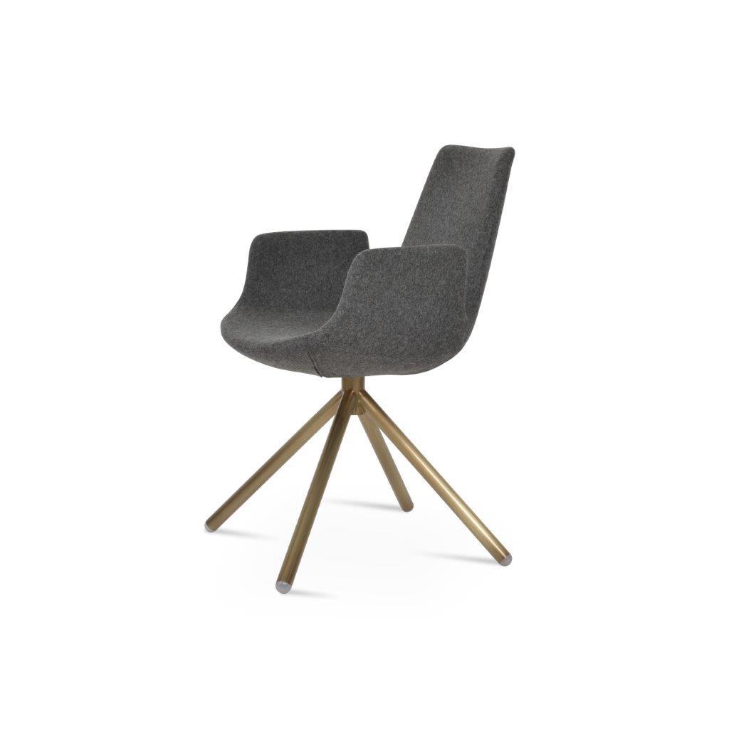 Eiffel Stick Swivel Armchair