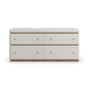 Milos Dresser Almond Milk 65" by Caracole