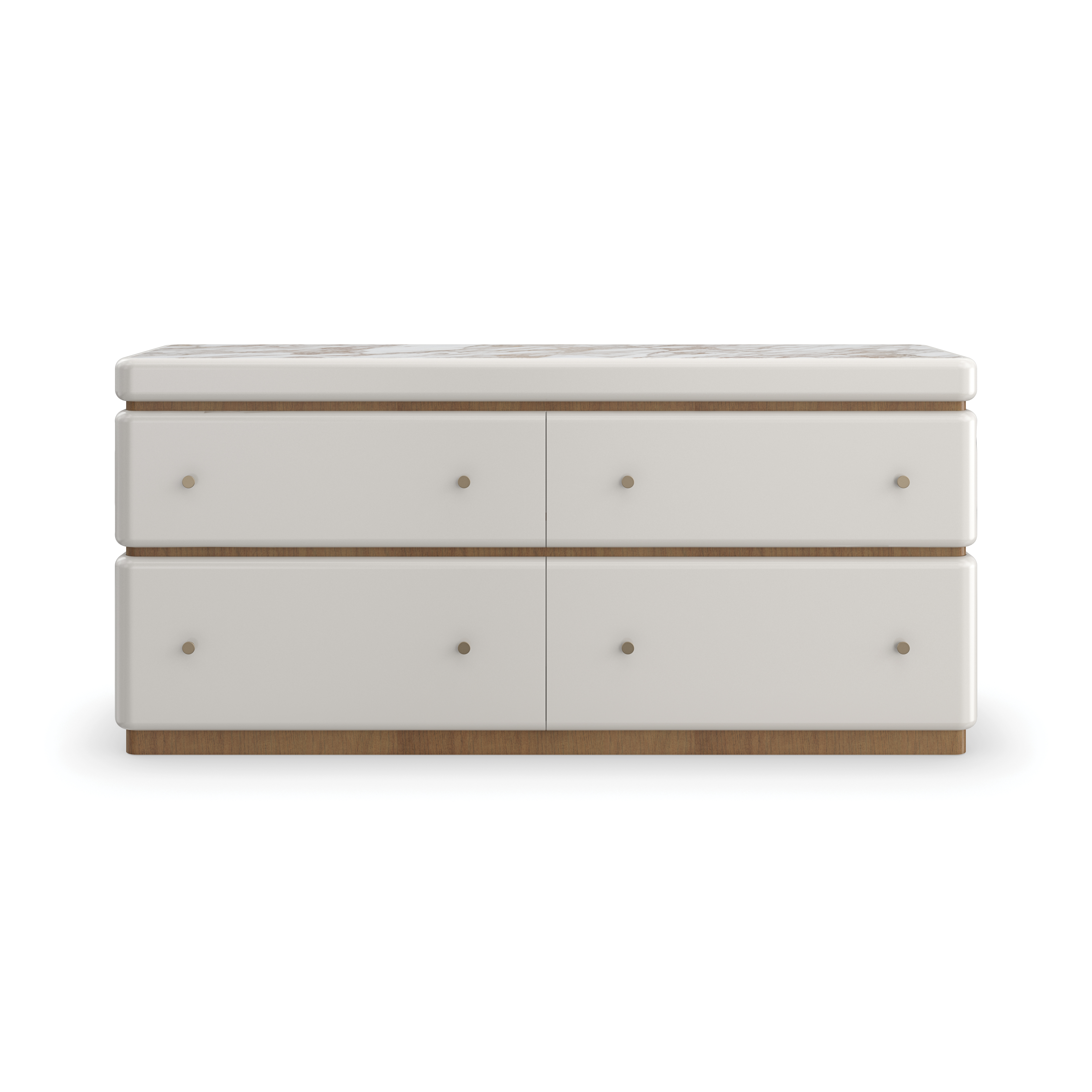 Milos Dresser Almond Milk 65" by Caracole
