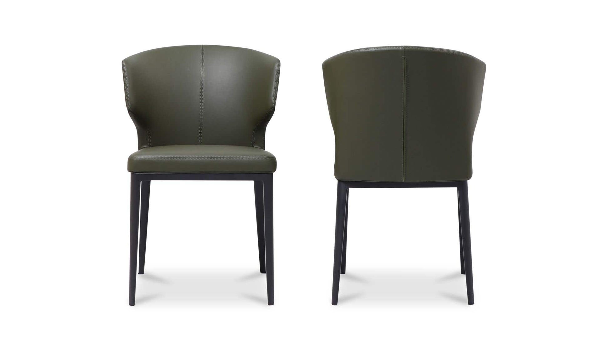 Delaney Dining Chair Dark Green-Set of Two by Moe's Home Collection - view 6