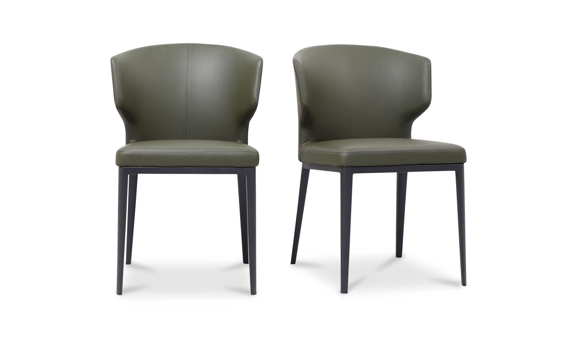Delaney Dining Chair Dark Green-Set of Two by Moe's Home Collection - view 4