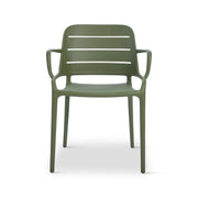 Jasper Outdoor Stacking Armchair (Set of 4) - Army Green