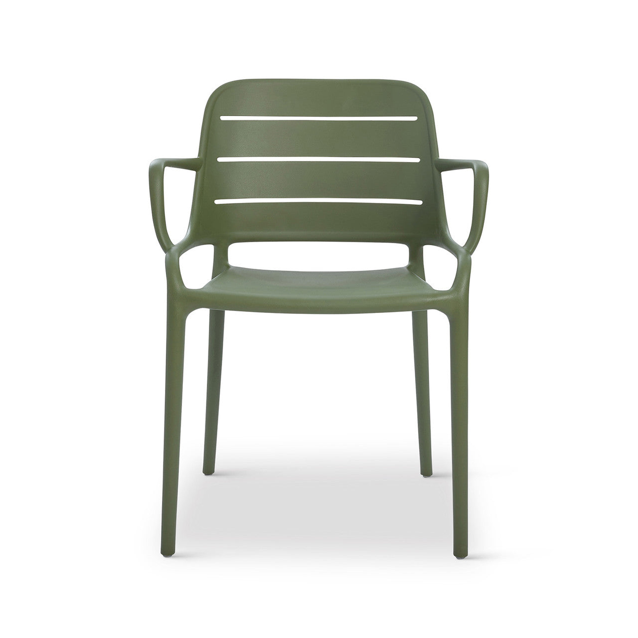 Jasper Outdoor Stacking Armchair (Set of 4) - Army Green