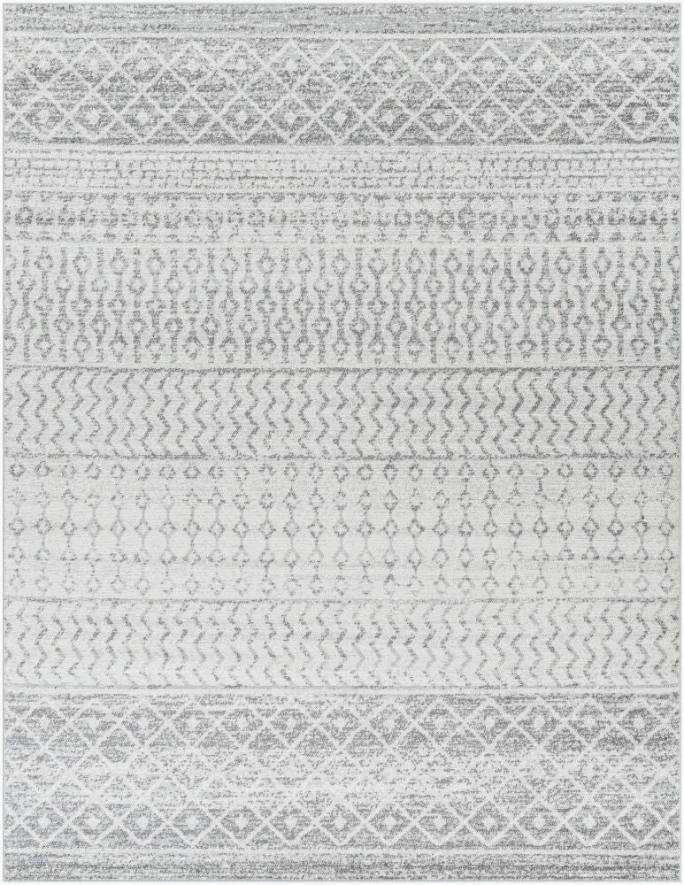 Elaziz Gray/White Machine Woven Rug ELZ-2308 - 2'7" x 10'