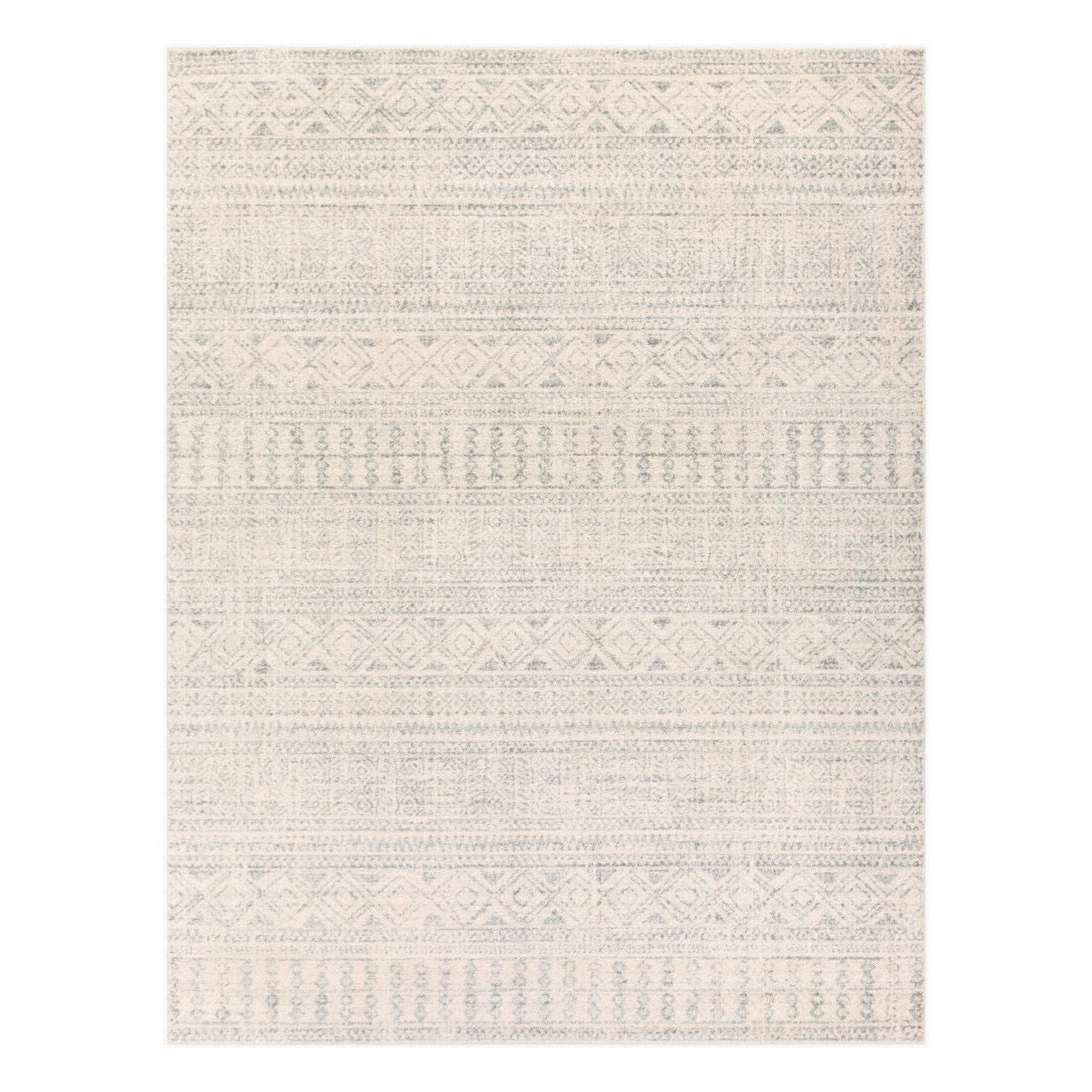 Elaziz Gray/White Machine Woven Rug ELZ-2354 - 2' x 2'11"