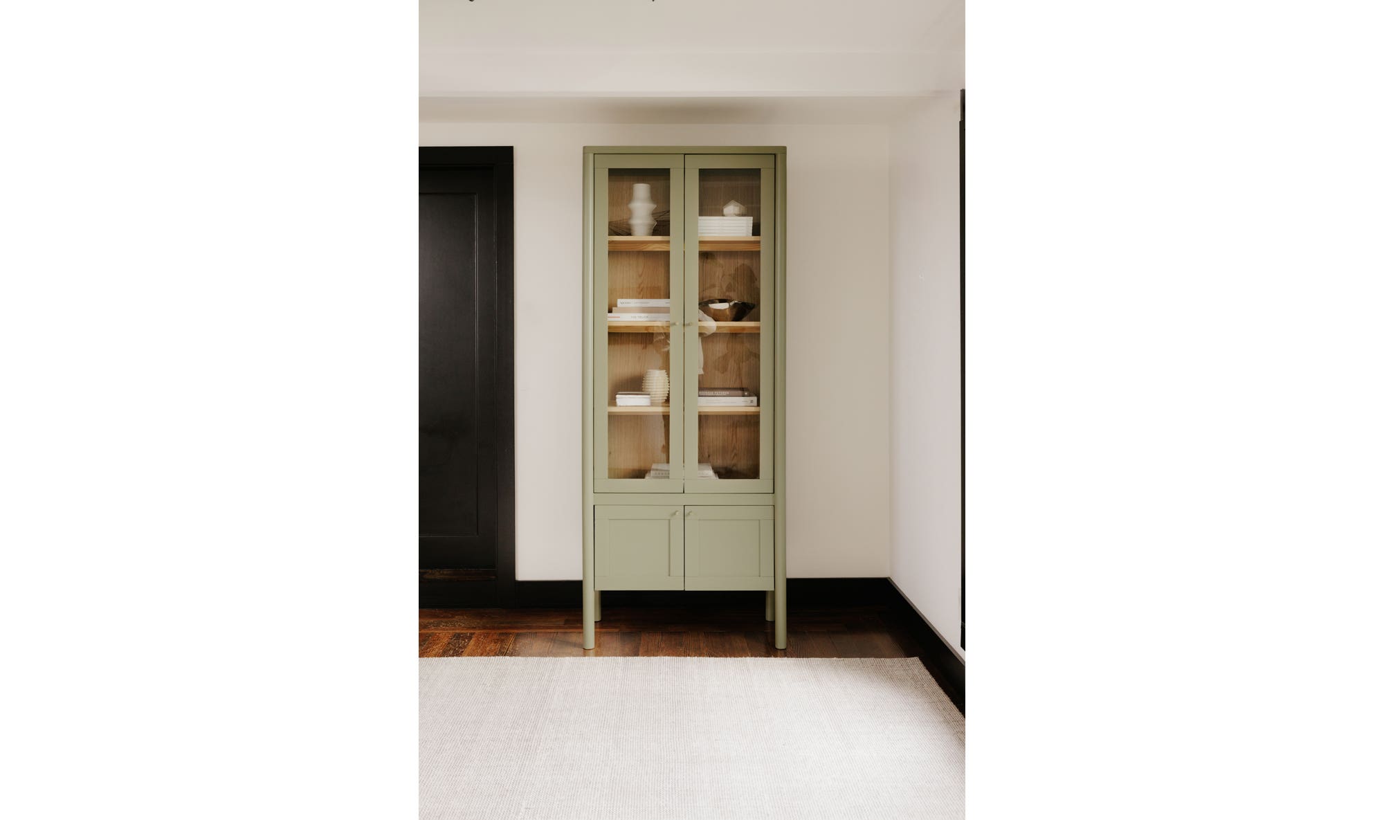 Hannah Tall Cabinet Green by Moe's Home Collection - view 9