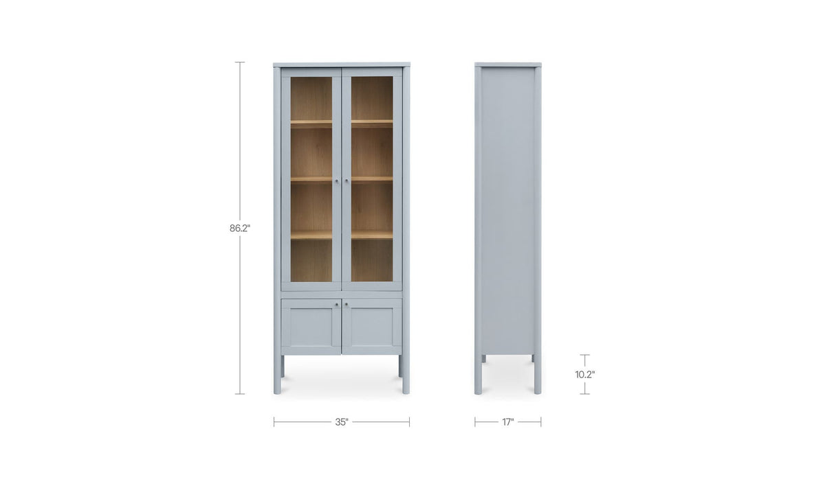 Hannah Tall Cabinet Blue by Moe's Home Collection - view 16