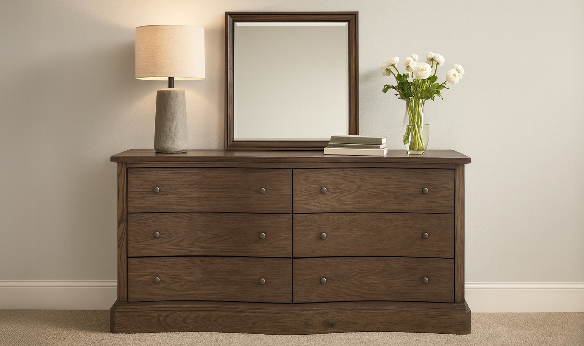 Clarence 6 Drawer Dresser Warm Brown by Moe's Home Collection - view 5