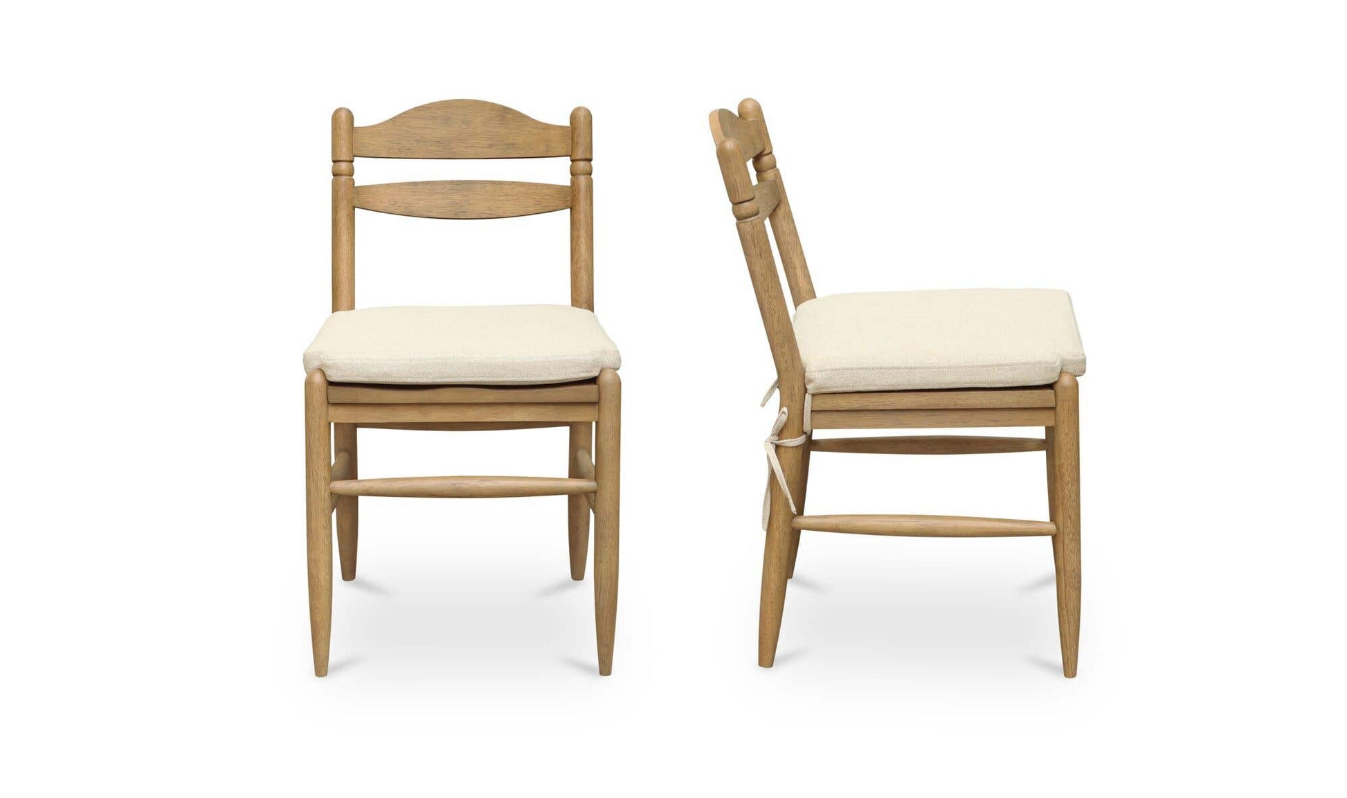 Tate Dining Chair Beige - Set Of Two by Moe's Home Collection - view 6