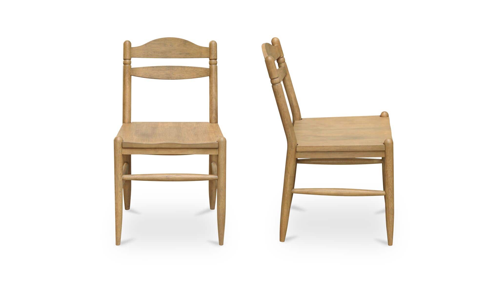 Tate Dining Chair Beige - Set Of Two by Moe's Home Collection - view 7