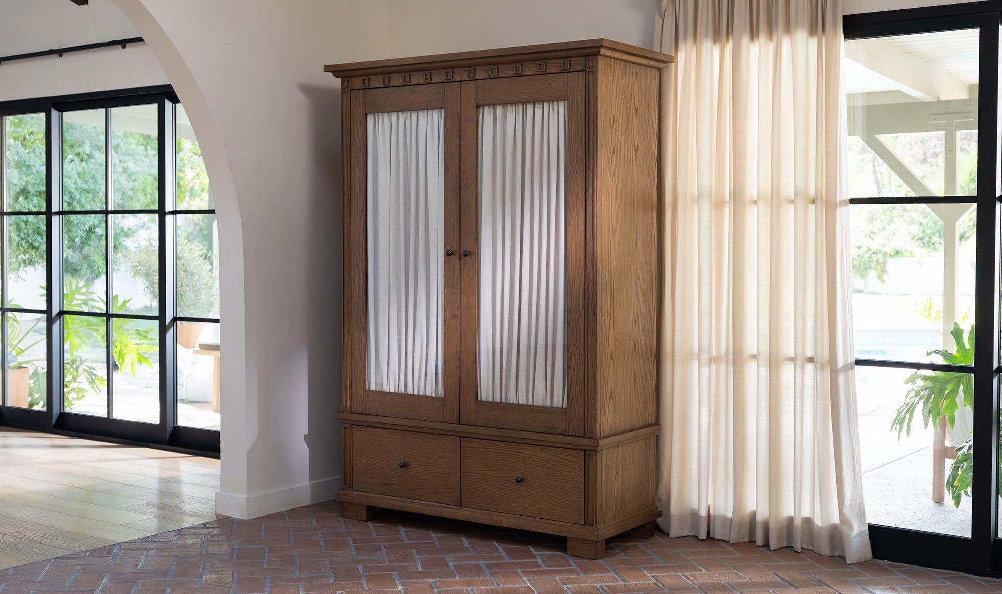 Lillian Tall Cabinet Brown by Moe's Home Collection - view 11