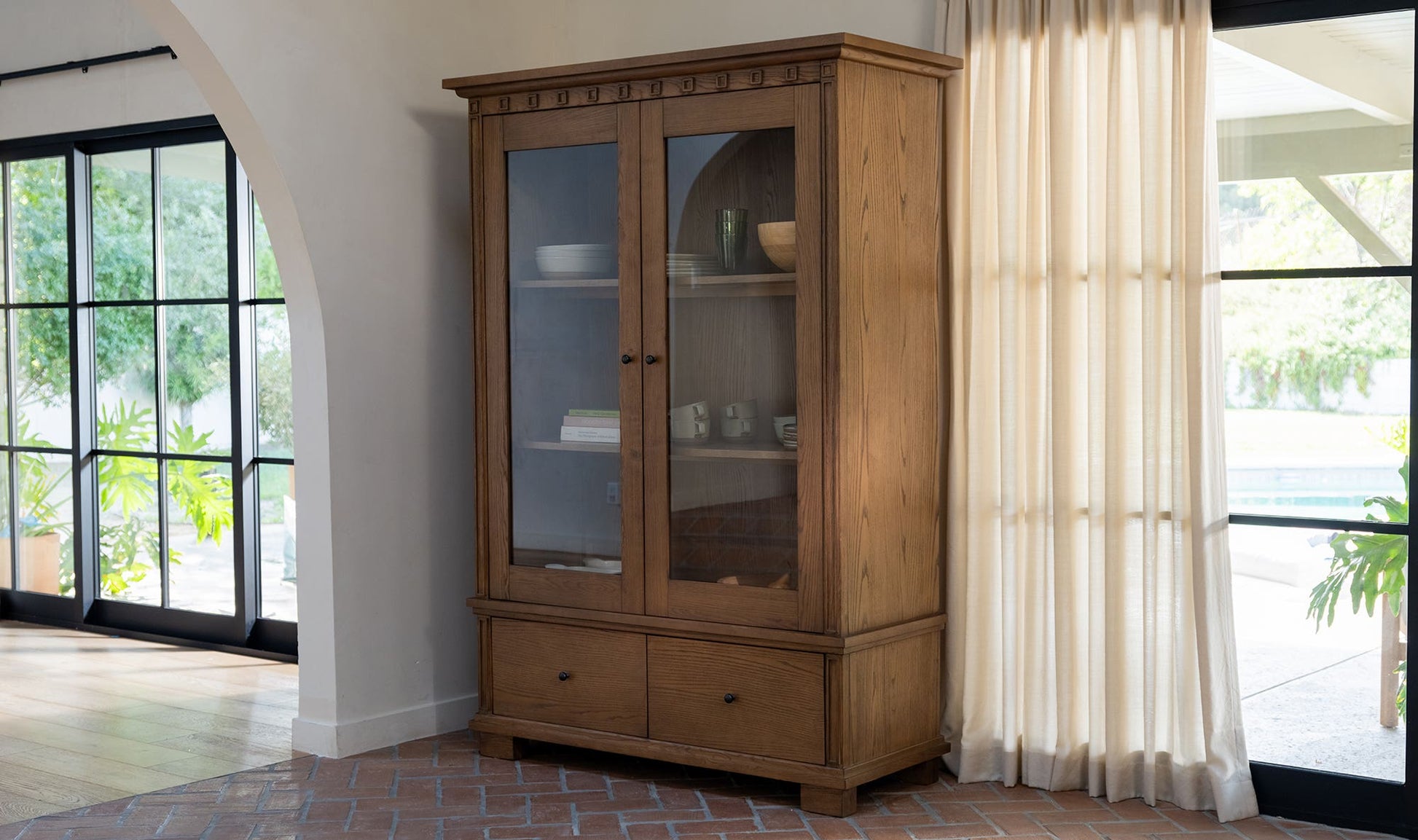 Lillian Tall Cabinet Brown by Moe's Home Collection - view 12