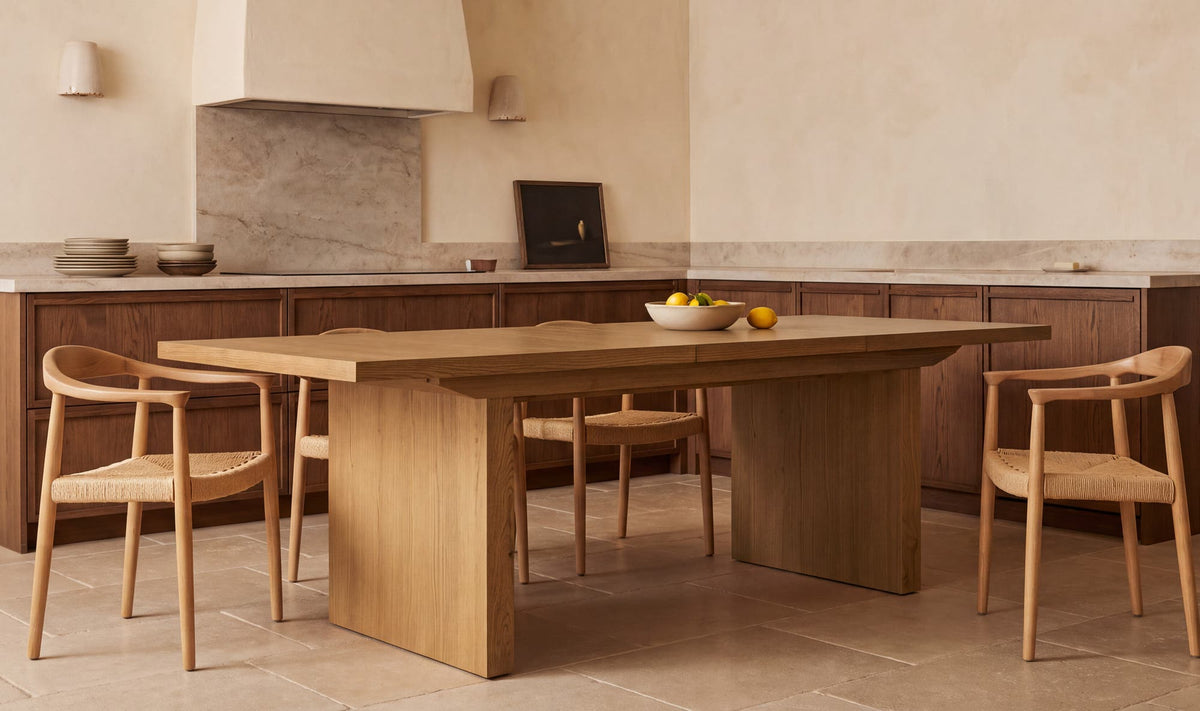Lambert Extension Dining Table Natural by Moe's Home Collection - view 3