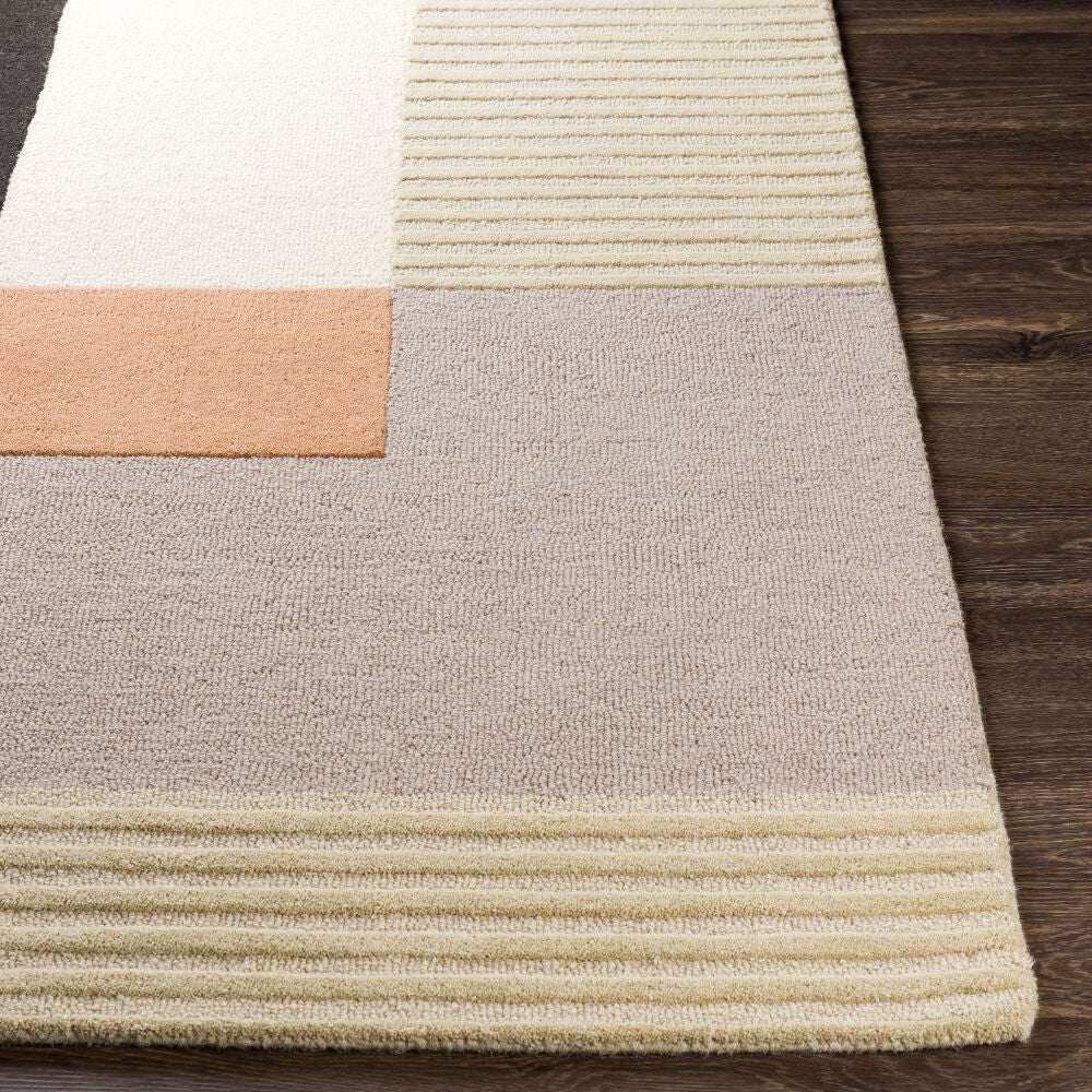 Emma Black/Tan Handmade Rug EMM-2304 - front
