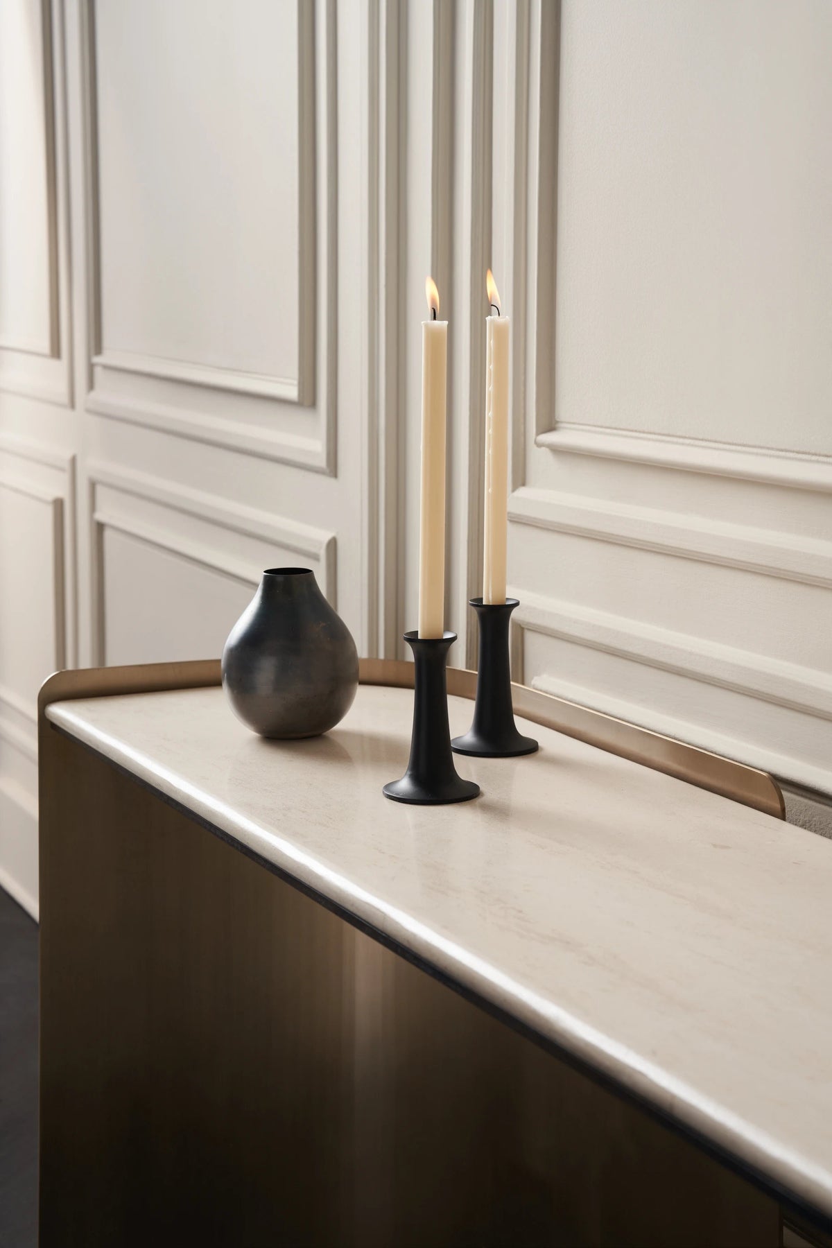 Movement Console/Desk Chocolate Bronze Matte Console Table 68" by Caracole - view 3