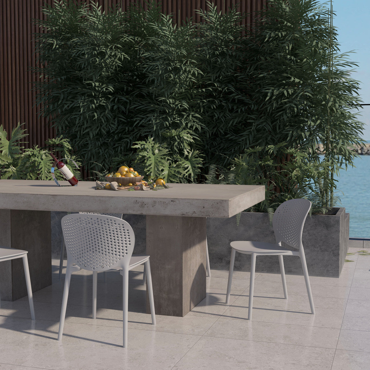 Metro - Bailey Side Chair - Set of 4 - White Seat