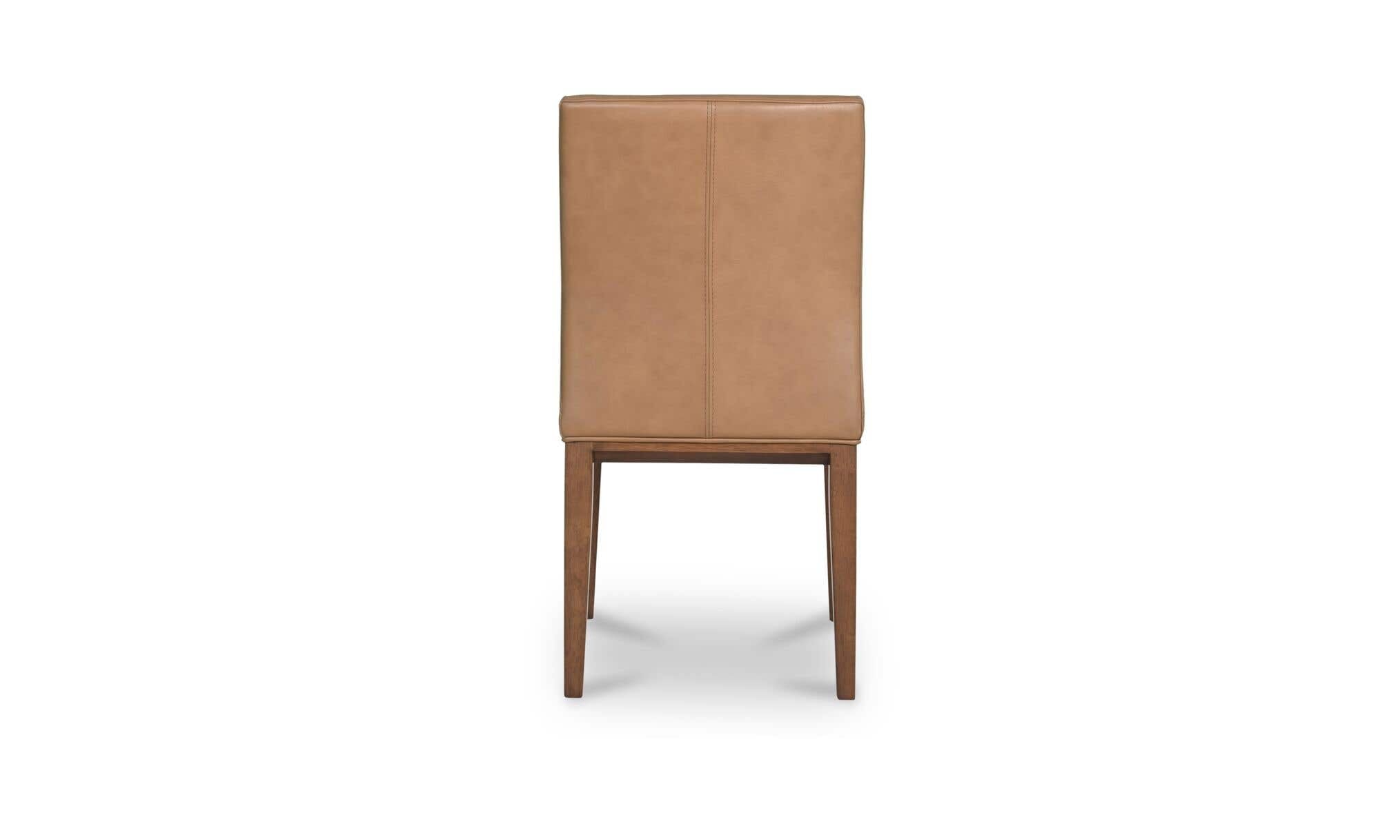 Frankie Dining Chair Tan Leather-Set Of Two by Moe's Home Collection - view 11