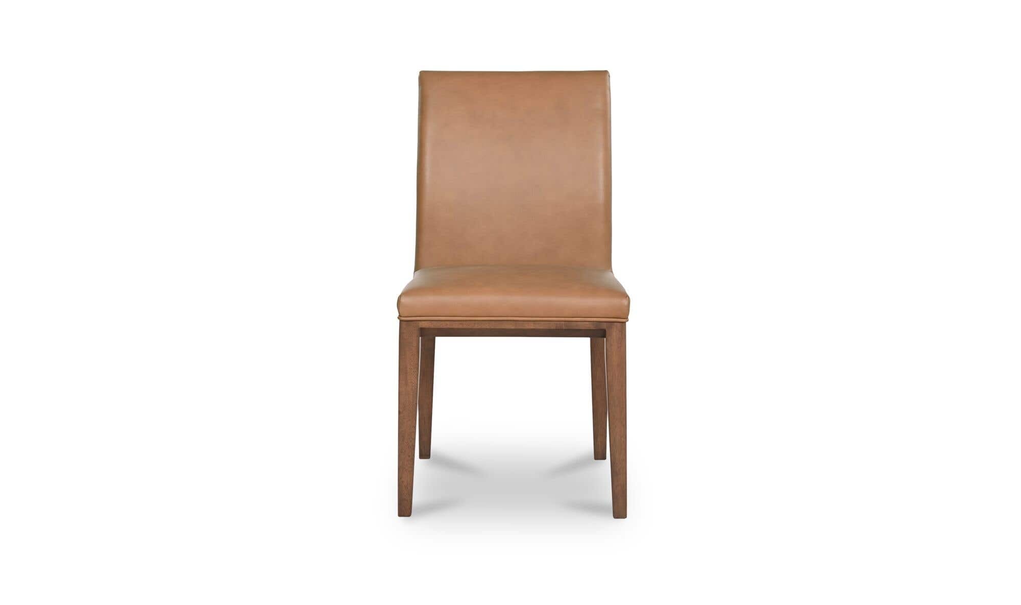 Frankie Dining Chair Tan Leather-Set Of Two by Moe's Home Collection - view 8