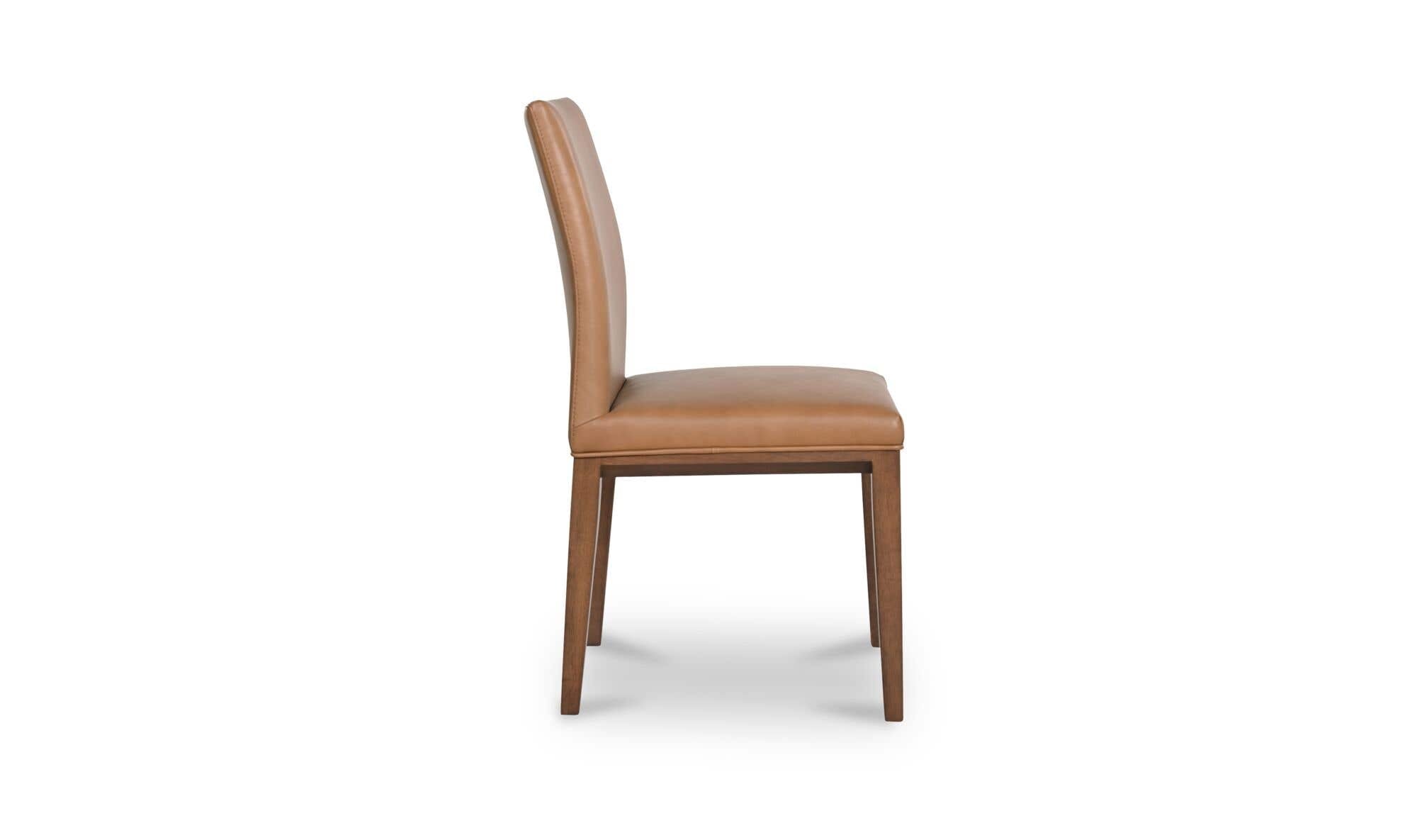 Frankie Dining Chair Tan Leather-Set Of Two by Moe's Home Collection - view 10