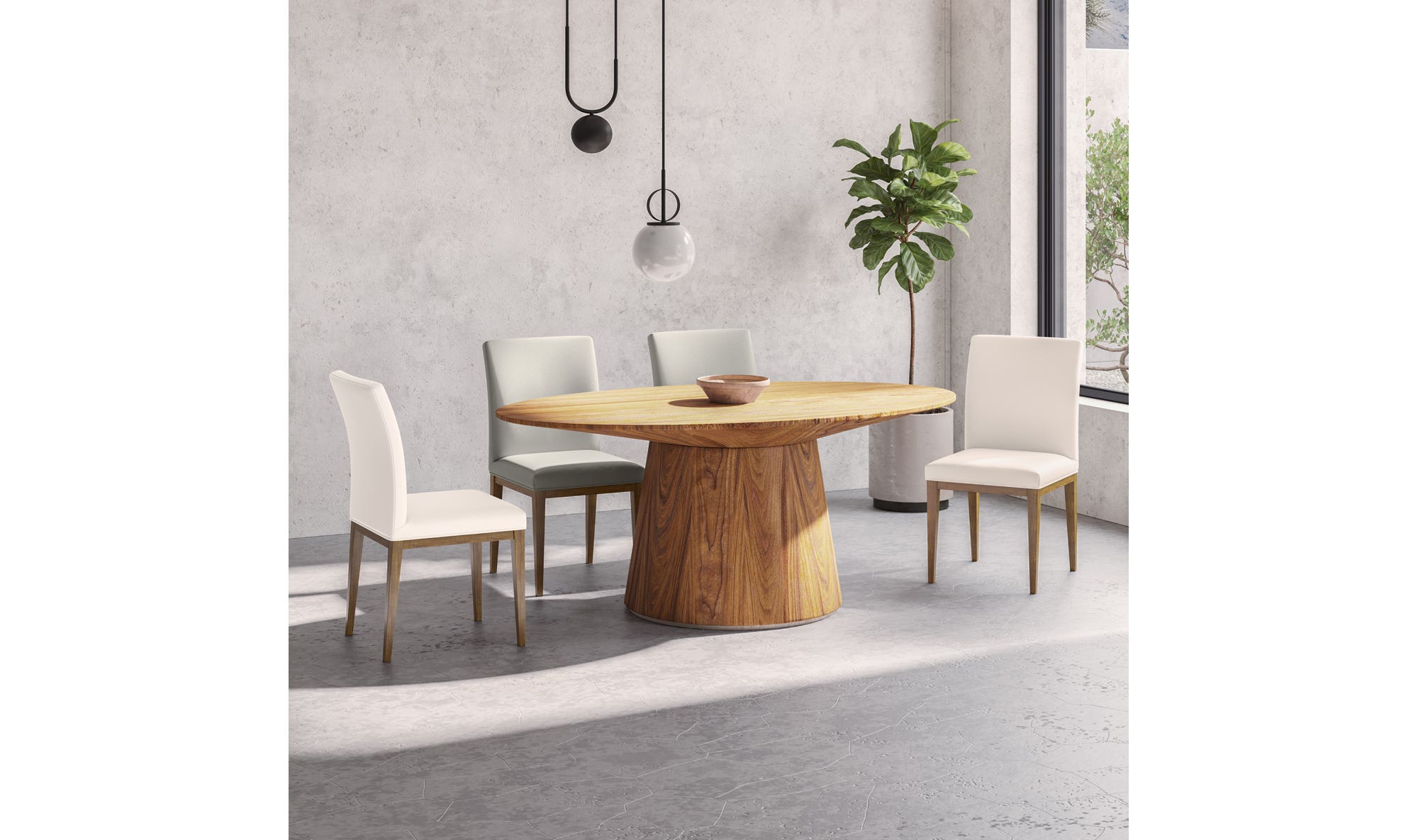 Frankie Dining Chair Grey - Set Of Two by Moe's Home Collection - view 10