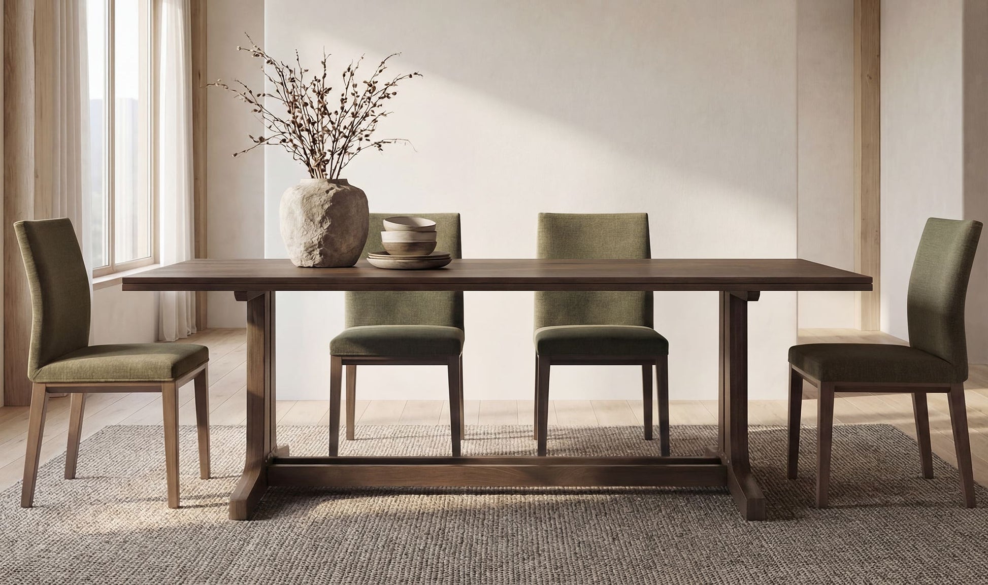 Frankie Dining Chair Olive-Set Of Two by Moe's Home Collection - view 5