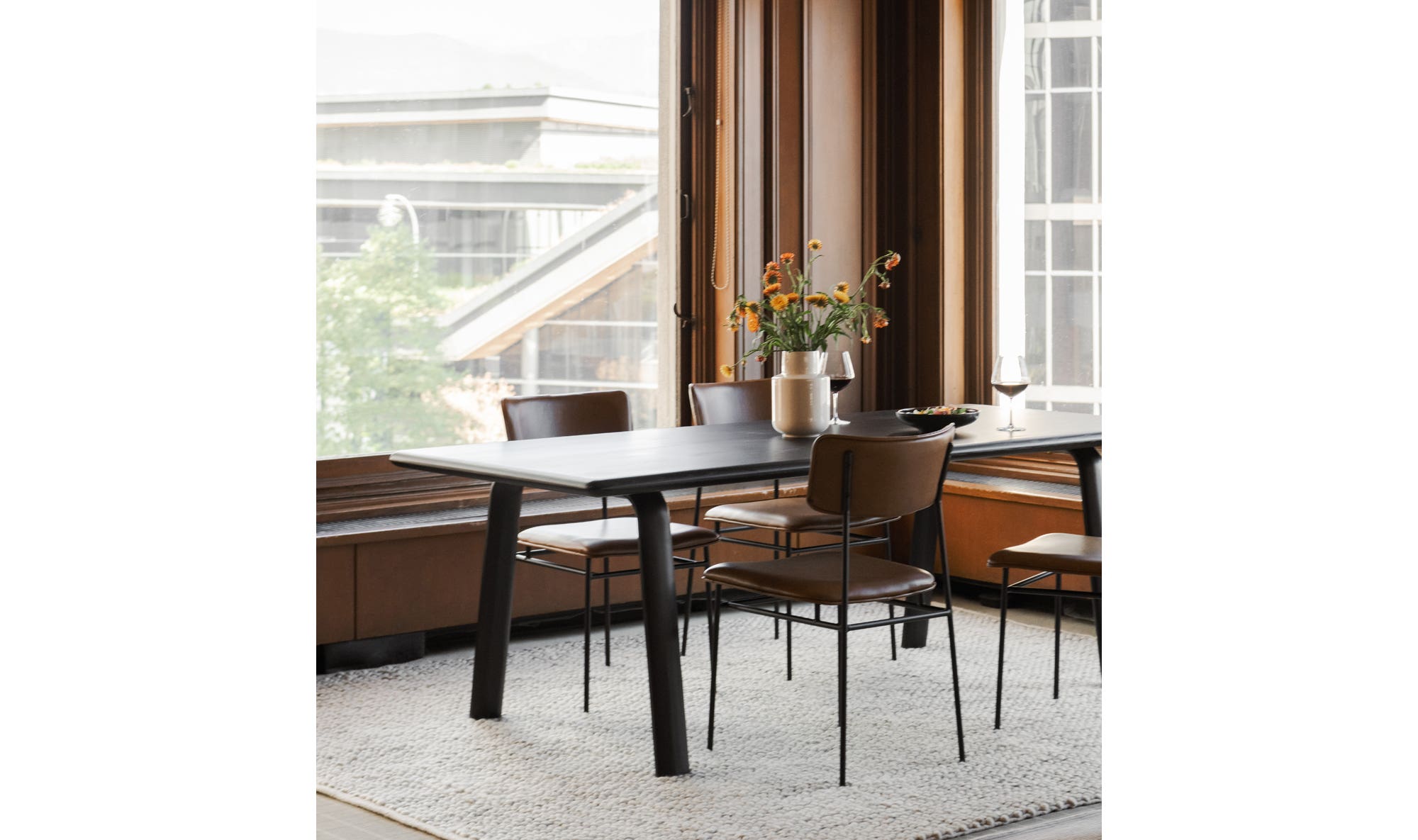 Sailor Dining Chair Brown - Set Of Two by Moe's Home Collection - view 7