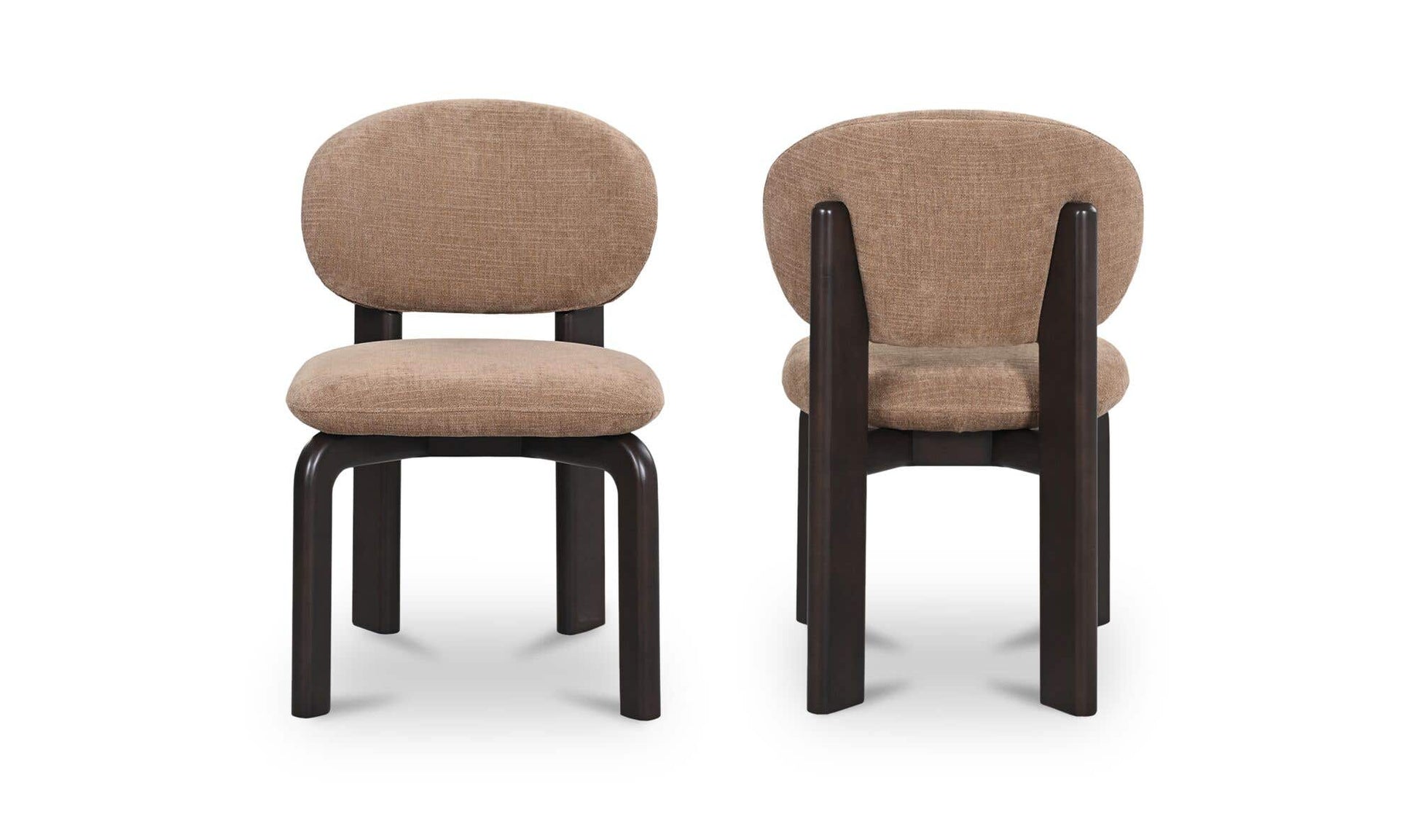 Sami Dining Chair Brown Set Of Two by Moe's Home Collection - view 11