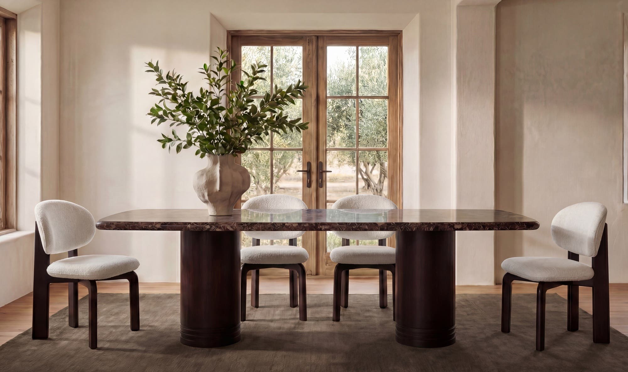 Sami Dining Chair White Set Of Two by Moe's Home Collection - view 4
