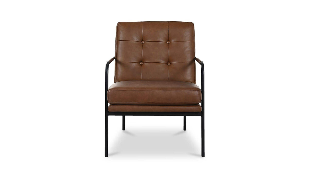 Sterling Accent Chair Brown Leather by Moe's Home Collection - view 2