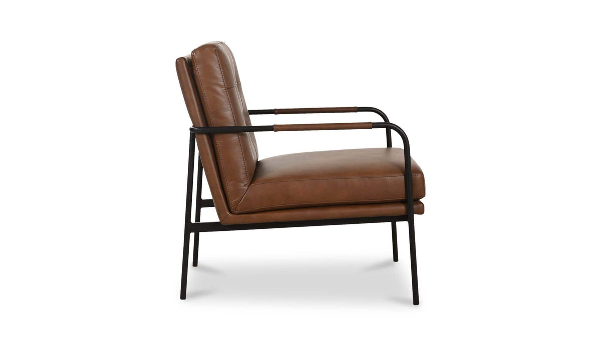 Sterling Accent Chair Brown Leather by Moe's Home Collection - view 5