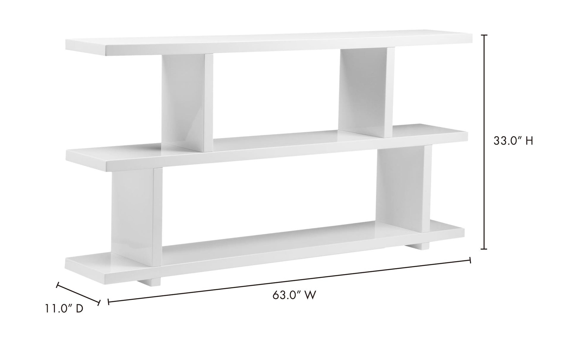 Miri Small Shelf White by Moe's Home Collection - view 12
