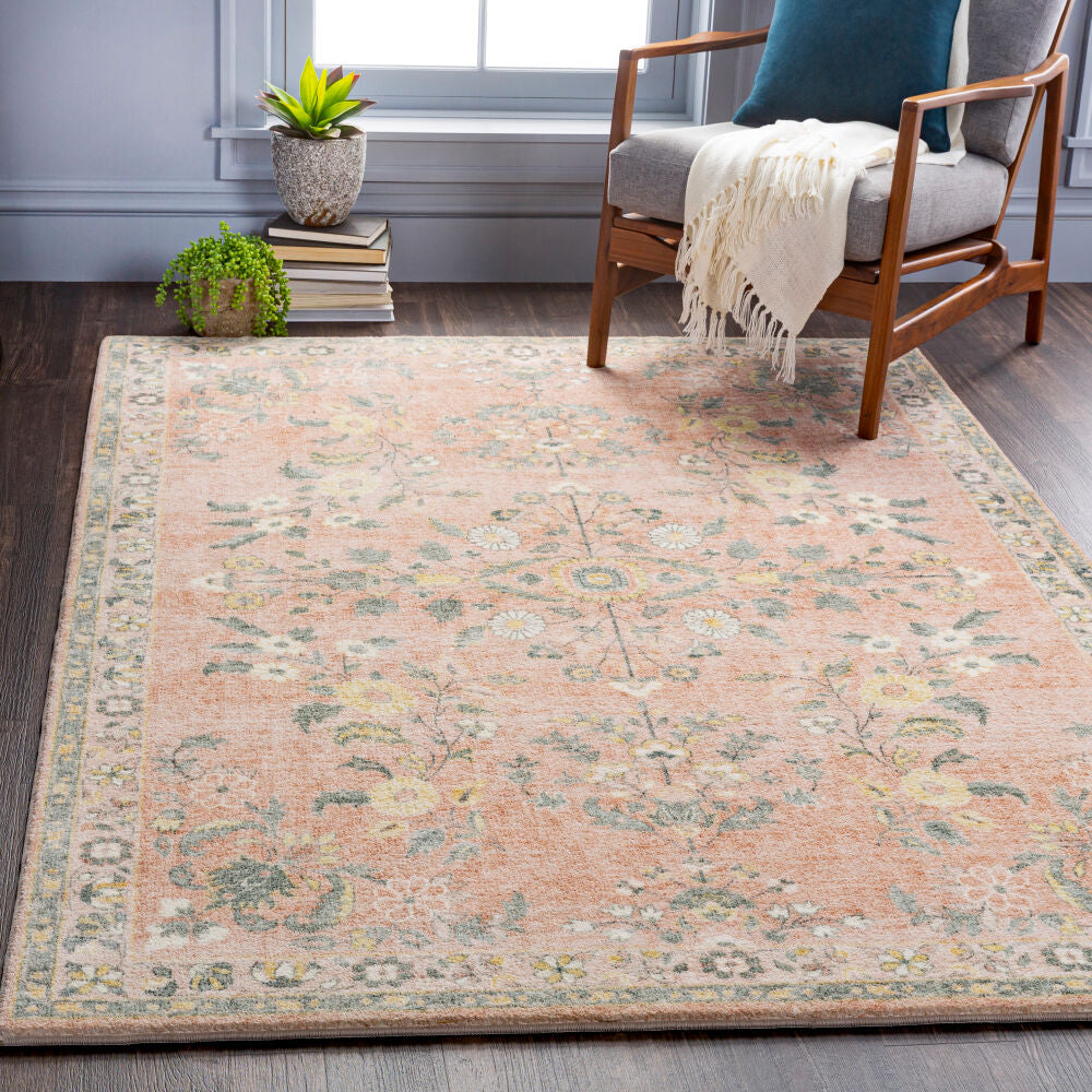 Erin Cream/Wheat Machine Woven Rug ERN-2308 - roomscene
