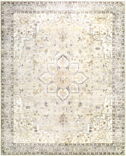 Erin Cream/Tan Machine Woven Rug - 2' x 2'11"