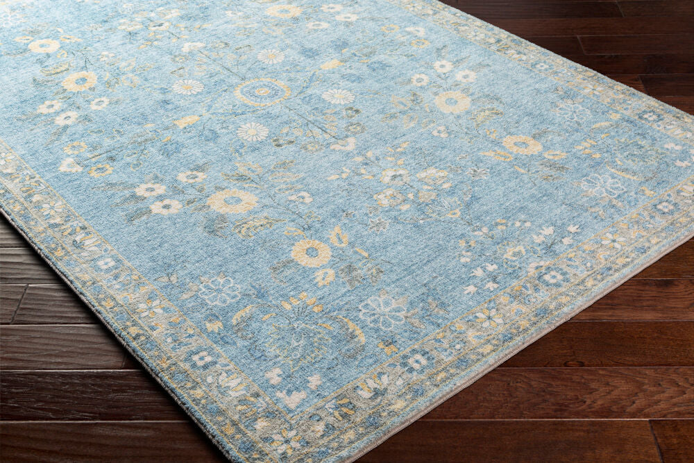 Erin Cream/Wheat Machine Woven Rug ERN-2311 - corner