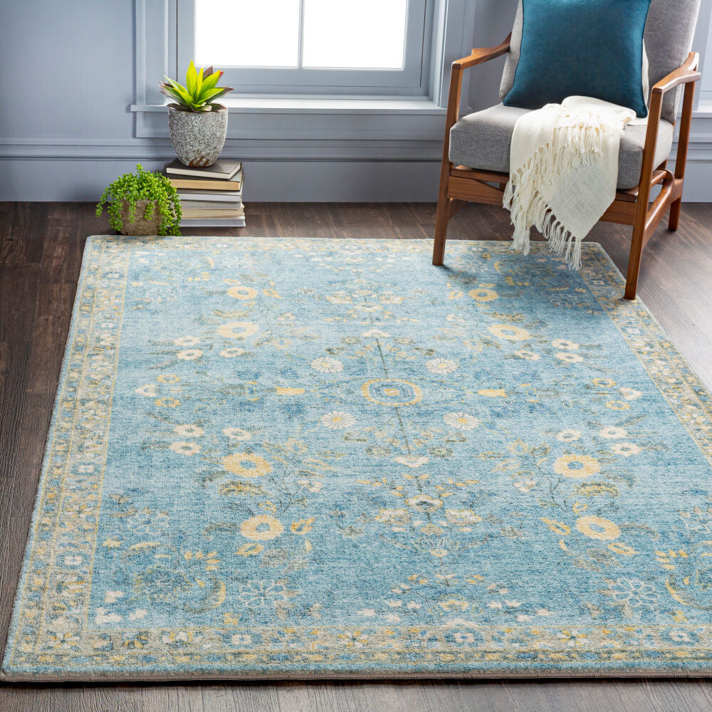 Erin Cream/Wheat Machine Woven Rug ERN-2311 - roomscene