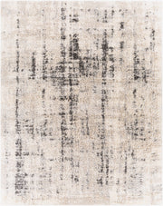Eskimo Shag Black/Light Gray Machine Woven Rug ESG-2306 - 5'3" x 7'