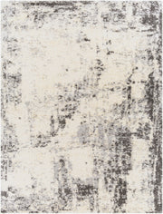 Eskimo Shag Black/Medium Gray Machine Woven Rug - 5'3" x 7'
